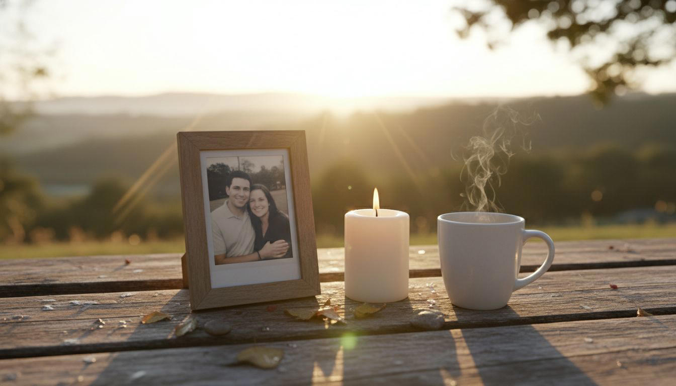 Next Steps: Grief and Hope How Coffee Sparked Their Love, Fast Forward To Marriage and a Small Wedding, A Storm, A Ship And Silence, A Brother, A Polaroid, And A New Start, First of Many, Growing Closer, Ride or Die, Humble Ceremony, On Board, Storm Clouds Gathering, Stormy Night, Clinging to Hope, In a Flash, Taking a Journey, Storm Brewing, Haunted Woman, Telling Her Story, Remembering Details, The Rescue, Two Decades of Rebuilding, Something’s Familiar, What She Does Best, Silent Astonishment, How Did He Know?, Telling the Truth, Reunited at Last, All Comes Back to Coffee, Honoring Her Past, Looking to the Future, Looking Back at It All, How Grief Lived On, Coffee Kept the Thread, Memory, Trauma and Time, Next Steps: Grief and Hope