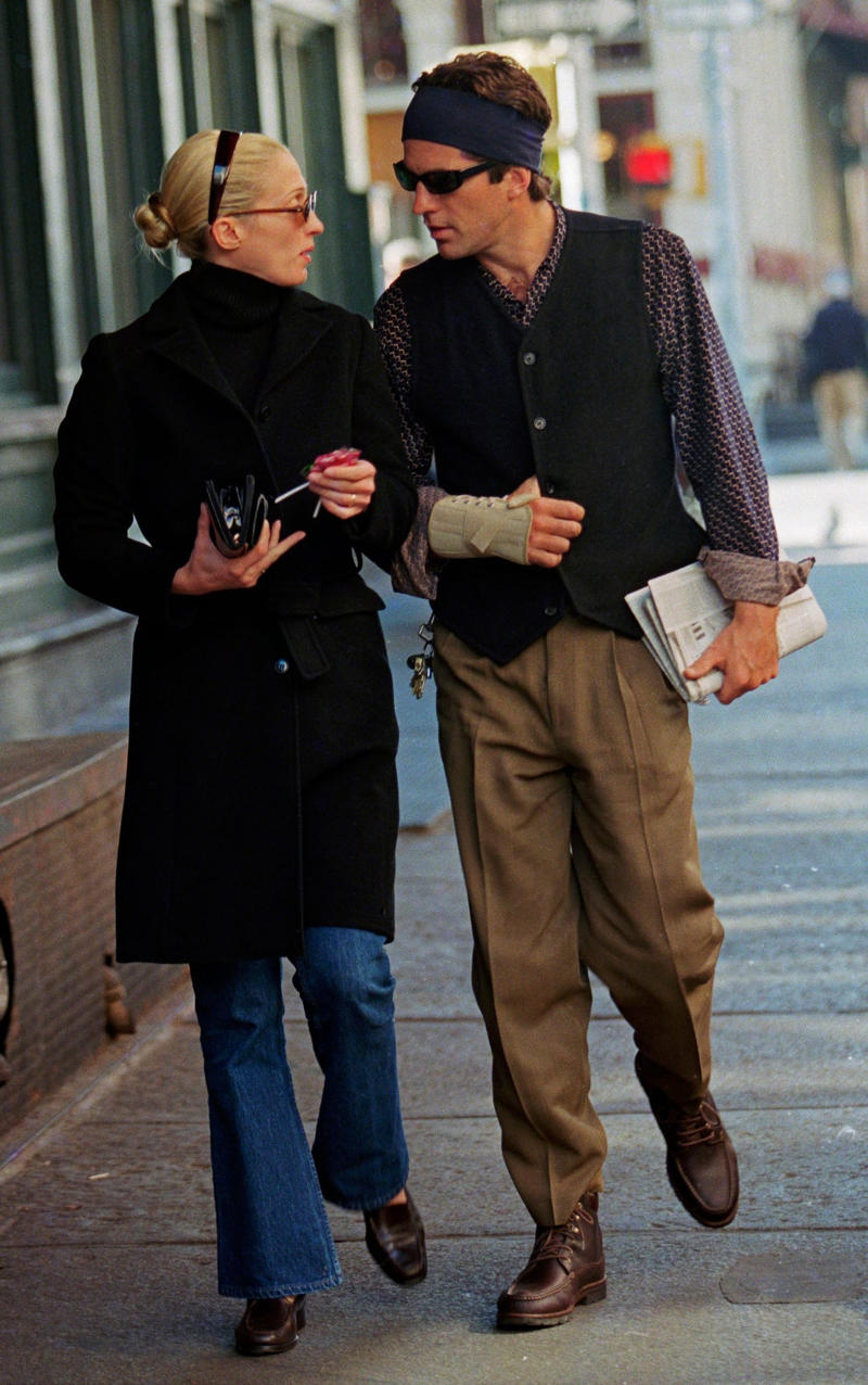 The biking around town look, The laidback all-white look, The dog walking ensemble, The brunch look, The smart-casual look, With his man bags, Co-ordinating with his wife