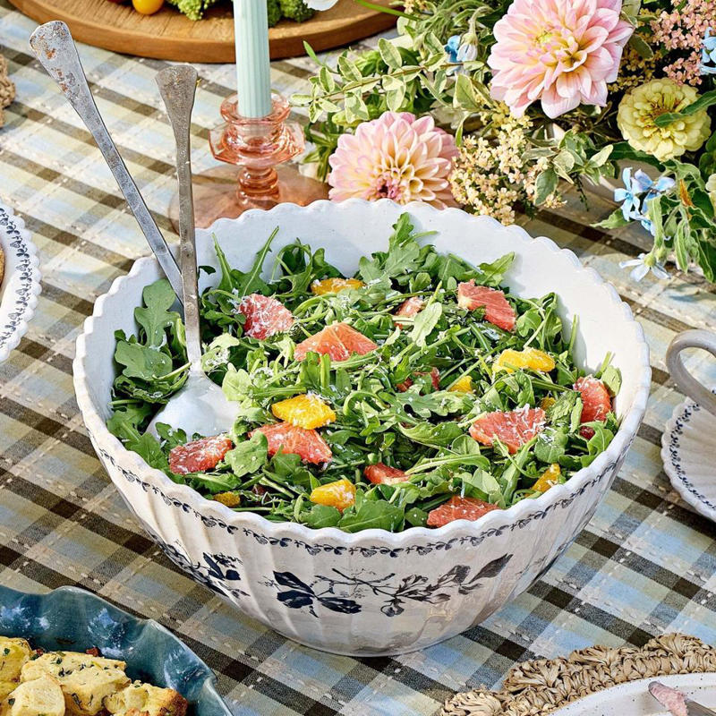 Citrus Mint Salad, Honey-Lavender Scones, Potato Leek Strata, Buttermilk Biscuits with Blackberry-Lemon Butter, Joanna Gaines’ Kick-Start Juice, Joanna Gaines’ Classic Cinnamon Rolls