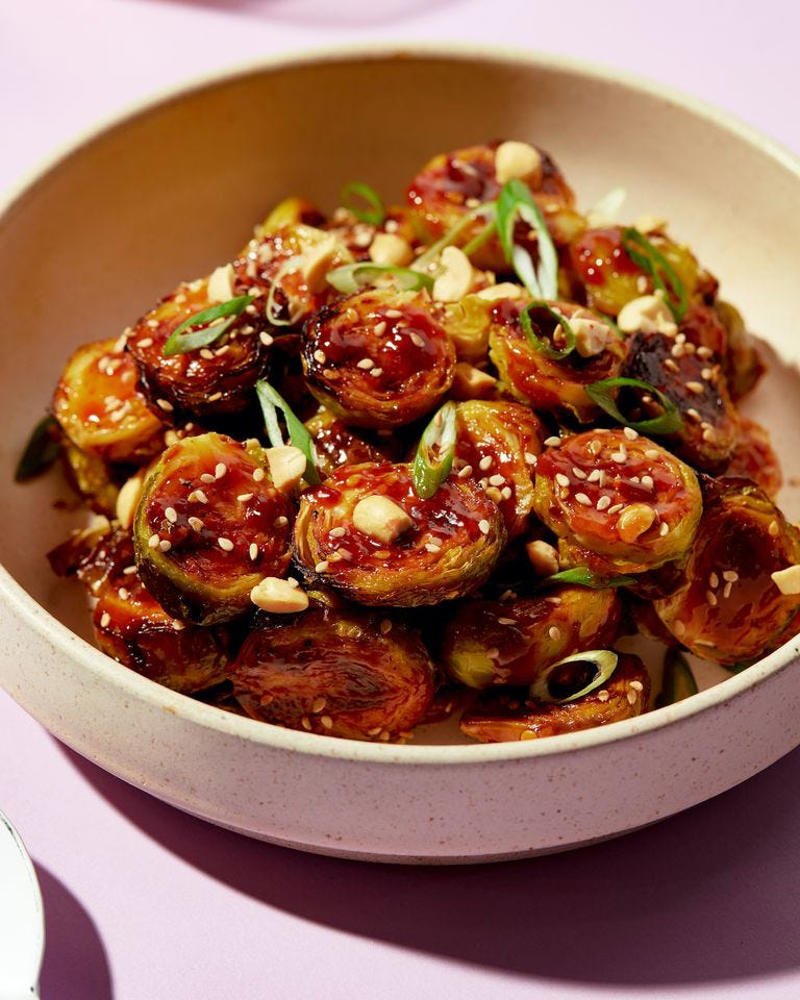 Cabbage Caesar, Green Beans Almondine, Caramelized Brussels Sprouts, Mashed Cauliflower, Honey-Glazed Carrots, Parmesan Asparagus Fries, Sweet Potato Fries, Broccoli Caesar Salad, Perfect Bok Choy, Balsamic Glazed Carrots, Mediterranean Chickpea Salad, Roasted Fennel With Delicata Squash &amp; Apples, Bacon Fried Cabbage, Spinach Salad, Cacio E Pepe Brussels Sprouts, Crispy Parmesan Ranch Smashed Carrots, Parmesan Roasted Green Beans, Wild Rice, Garlic-Parmesan Roasted Carrots, Greek Salad, Peas &amp; Carrots, Brussels Sprout Salad, Air Fryer Green Beans, Black Bean And Corn Salad, One-Pot Creamy Vegan Greens, Shredded Brussels Sprouts, Butternut Squash Mac 'N' Cheese, Roasted Cauliflower Salad, Apple Cranberry Brussels Sprouts Salad, Best-Ever Keto Mac &amp; Cheese, Cucumber Salad, Sweet Potato Salad, Kung Pao Brussels Sprouts, Broccoli Cauliflower Casserole, Air Fryer Moroccan-Spiced Carrots, Cauliflower Au Gratin, Callaloo (Jamaican Spinach), Avocado &amp; Tomato Salad, Miso Roasted Carrots, Garlic-Sesame Sautéed Spinach, Pear Salad, Vinegar Coleslaw, Oven Baked Fries, Cucumber, Tomato &amp; Onion Salad, Roasted Sweet Potatoes, Cauliflower Rice, Keto Broccoli Salad, Stir-Fried Snow Peas, Air Fryer Mushrooms and Onions, Beer Braised Cabbage, Red Cabbage Slaw, Toasted Sesame Oil Mashed Potatoes, Saffron Rice, Sweet &amp; Sour Braised Red Cabbage, Cranberry Apple Quinoa Salad, Fennel Salad With Apples &amp; Radishes, Roasted Cauliflower, How To Cook Acorn Squash, Black Eyed Pea Salad, Air Fryer Buffalo Cauliflower, Creamed Spinach, Cauliflower Stuffing