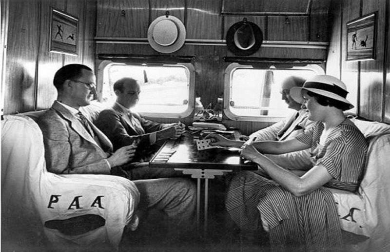 1940s: inside a Sikorsky S-40 flying boat A flight back in time, 1920s: the beginnings of air travel, 1920s: a passenger compartment from the 1920s, 1920s: inside a Transcontinental Air Transport plane, 1920s: bed compartments of a German Junker aircraft, 1920s: a flight attendant serves drinks on a French Airliner service, 1920s: an early German Deutsche Luft Hansa plane, 1920s: the Dornier Do X dining salon, 1920s: the first ever in-flight movie, 1920s: enjoying breakfast at 3,000 feet (914m), 1920s: passengers get weighed before their flight, 1930s: passengers climb aboard a plane at Croydon Airport, England, 1930s: crew members check bags before a flight to LA, 1930s: the check-in desk at newly opened Gatwick Airport, 1930s: an early plane with wicker seats, 1930s: the comfortable seats of a Handley Page HP42, 1930s: a plush Imperial Airways cabin, 1930s: passengers aboard the Douglas DC-1, 1930s: a flight attendant serves tea in bed, 1930s: ladies travelling on an Eastern Air Transport plane, 1930s: chefs load up a plane with homemade treats, 1930s: women in their finest attire wait to board a plane, 1930s: passengers listen to a broadcast aboard a flight, Early 1940s: passengers on board the Junkers G.38 plane, 1940s: day cabins inside an Imperial Airways flying boat, 1940s: interior of a McDonnell Douglas DC-6, 1940s: inside a Sikorsky S-40 flying boat, Late 1930s: the early days of Pan Am, 1940s: Pan American Airlines' Boeing 314 Clipper sets off, 1940s: inside the Boeing 314 flying boat, 1940s: it wasn't cheap to fly aboard the Boeing 314, 1940s: a couple enjoys dinner aboard the Boeing 314, 1940s: the early days of Heathrow Airport, 1940s: Boeing 307 Stratoliner's cocktail lounge, 1940s: the overnight intercontinental service onboard Boeing Stratocruiser, 1940s: the communal lounge aboard a Boeing aeroplane, 1950s: guests relax in an onboard lounge compartment, 1950s: the Sky-Cot aboard a British Overseas Airways Corporation flight, 1950s: a movie projector on a United Airlines flight
