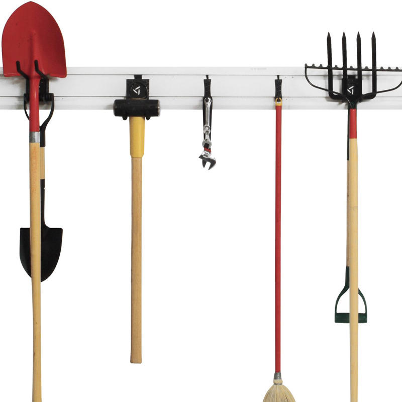 Gladiator GearTrack Garage Overhead Storage, Easy Overhead Garage Storage, Garage Storage Tubes, Gladiator GearTrack, Sports Equipment Storage, Customizable Wall of Storage in One Weekend, Don't Waste the High Space, Upcycled Garage Storage Idea, Beyond Hardboard, How to Mount Pegboard Walls, Ball Storage, Pegboard Cubbyholes, Pegboard Shelves