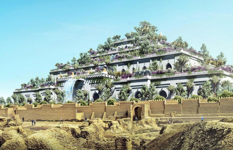 The reconstruction: Hanging Gardens of Babylon, Iraq Ancient marvels brought back to life, The ruins: Temple of Artemis at Ephesus, Turkey, The reconstruction: Temple of Artemis at Ephesus, Turkey, The ruins: Lighthouse of Alexandria, Egypt, The reconstruction: Lighthouse of Alexandria, Egypt, The ruins: Hanging Gardens of Babylon, Iraq, The reconstruction: Hanging Gardens of Babylon, Iraq, The ruins: Great Pyramid of Giza, Egypt, The reconstruction: Great Pyramid of Giza, Egypt, The reconstruction: Mausoleum at Halicarnassus, Turkey, The ruins: Statue of Zeus at Olympia, Greece, The reconstruction: Statue of Zeus at Olympia, Greece, The ruins: Colossus of Rhodes, Greece