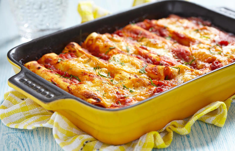 Use lasagne sheets for cannelloni 37. Throwing out leftover pasta, 36. Struggling with pre-made cannelloni tubes, 35. Boiling dried pasta straight from the packet, 34. Flavouring your water, 33. Not considering your altitude, 32. Using the wrong flour, 31. Buying low-quality pasta, 30. Not kneading your pasta dough, 29. Allowing your dough to dry out, 28. Using eggs in all types of dough, 27. Using cold pasta in salads, 26. Neglecting to toss leftover pasta in oil, 25. Overcooking filled pasta, 24. Underfilling pasta, 23. Breaking spaghetti, 22. Reheating your pasta wrong, 21. Using cream when making carbonara, 20. Treating gluten-free pasta like regular pasta, 19. Using a spoon to twirl long pasta, 18. Always using a pasta maker, 17. Choosing the wrong pasta shapes, 16. Overlooking simple recipes, 15. Rinsing your pasta, 14. Throwing pasta at the wall, 13. Guessing how much pasta you need, 12. Using a pot that's too small, 11. Overcooking pasta, 10. Using a colander to strain pasta, 9. Pre-soaking lasagne sheets, 8. Not adding salt to pasta water, 7. Or adding too much salt, 6. Rushing your sauces, 5. Adding oil to pasta water, 4. Not testing your pasta before the cooking time is over, 3. Putting pasta in water that's not yet boiled, 2. Adding sauce to pasta, not the other way around