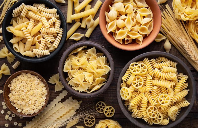 Choose the right pasta shape 37. Throwing out leftover pasta, 36. Struggling with pre-made cannelloni tubes, 35. Boiling dried pasta straight from the packet, 34. Flavouring your water, 33. Not considering your altitude, 32. Using the wrong flour, 31. Buying low-quality pasta, 30. Not kneading your pasta dough, 29. Allowing your dough to dry out, 28. Using eggs in all types of dough, 27. Using cold pasta in salads, 26. Neglecting to toss leftover pasta in oil, 25. Overcooking filled pasta, 24. Underfilling pasta, 23. Breaking spaghetti, 22. Reheating your pasta wrong, 21. Using cream when making carbonara, 20. Treating gluten-free pasta like regular pasta, 19. Using a spoon to twirl long pasta, 18. Always using a pasta maker, 17. Choosing the wrong pasta shapes, 16. Overlooking simple recipes, 15. Rinsing your pasta, 14. Throwing pasta at the wall, 13. Guessing how much pasta you need, 12. Using a pot that's too small, 11. Overcooking pasta, 10. Using a colander to strain pasta, 9. Pre-soaking lasagne sheets, 8. Not adding salt to pasta water, 7. Or adding too much salt, 6. Rushing your sauces, 5. Adding oil to pasta water, 4. Not testing your pasta before the cooking time is over, 3. Putting pasta in water that's not yet boiled, 2. Adding sauce to pasta, not the other way around