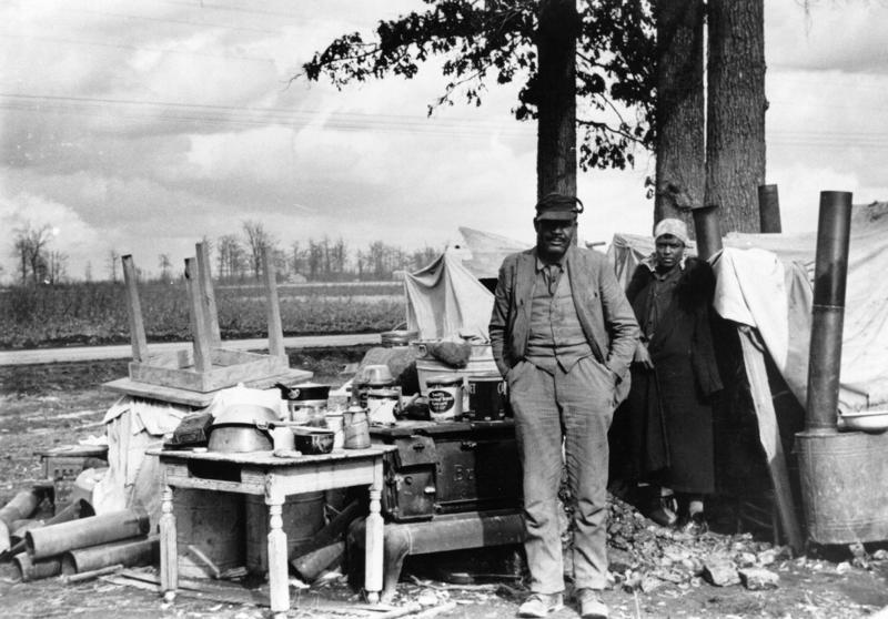 Families who were unable to pay rent were frequently evicted from their homes, and vagrants looking for work on public trains were kicked to the curb. The Great Depression was the worst economic tragedy in American history., During the winters of 1932 and 1933, an estimated 1.2 million Americans were homeless., Food banks became commonplace., The Depression had a significant impact on the psychology of unemployed men., The Great Depression had lasting effects on the US.