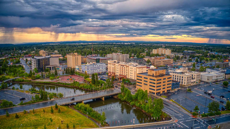 Aerial View of Downtown Fairbanks, Alaska during a stormy Summer Sunset 49. Massachusetts, 48. New Jersey, 47. Hawaii, 46. California, 44. Washington, 43. Connecticut, 42. Colorado, 41. Utah, 39. Alaska, 38. Minnesota, 37. Rhode Island, 36. New York, 34. Illinois, 33. Oregon, 32. Vermont, 31. Arizona, 29. Pennsylvania, 28. North Dakota, 27. Wisconsin, 26. Nevada, 24. Wyoming, 23. Georgia, 22. Idaho, 21. Iowa, 19. South Dakota, 18. Maine, 17. Florida, 16. Michigan, 14. Montana, 13. North Carolina, 12. Ohio, 11. Missouri, 9. South Carolina, 8. Oklahoma, 7. Kentucky, 6. New Mexico, 4. Louisiana, 3. Arkansas, 2. West Virginia