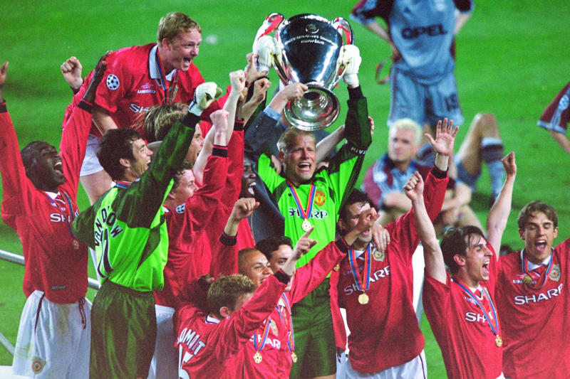 Treble winners Europe's elite, 2024-2025: Paris Saint-Germain, 2022-2023: Manchester City, 2021-2022: Real Madrid, 2020-2021: Chelsea, 2019-2020: Bayern Munich, 2018-2019: Liverpool, 2017-2018: Real Madrid, 2016-2017: Real Madrid, 2014-2015: FC Barcelona, 2013-2014: Real Madrid, 2012-2013: Bayern Munich, 2011-2012: Chelsea, 2010-2011: FC Barcelona, 2009-2010: Inter Milan, 2008-2009: FC Barcelona, 2007-2008: Manchester United, 2006-2007: AC Milan, 2005-2006: FC Barcelona, 2003-2004: FC Porto, 2002-2003: AC Milan, 2001-2002: Real Madrid, 2000-2001: Bayern Munich, 1999-2000: Real Madrid, 1998-1999: Manchester United, 1997-1998: Real Madrid, 1996-1997: Borussia Dortmund, 1995-1996: Juventus, 1994-1995: Ajax, 1993-1994: AC Milan