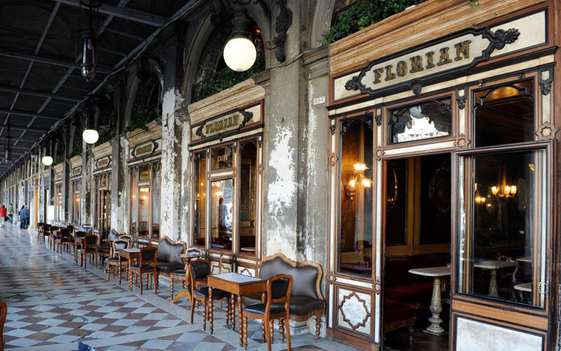 Find bars by area, San Marco, Caffè Florian, Rosa Salva, Marchini Time, Castello, Da Bonifacio, El Refolo, Vincent Bar, Cannaregio, El Sbarlefo, Torrefazione Cannaregio, Bar Puppa, San Polo & Santa Croce, Al Prosecco, Osteria Bancogiro, Caffè del Doge, All'Arco, Al Mercà, Bacareto Da Lele, Il Mercante, Giudecca & islands, Skyline Rooftop Bar, Dorsoduro, Adriatico Mar , Caffè Rosso, Cantinone - Già Schiavi, Osteria ai Pugni, Osteria al Squero, How we choose, About our expert