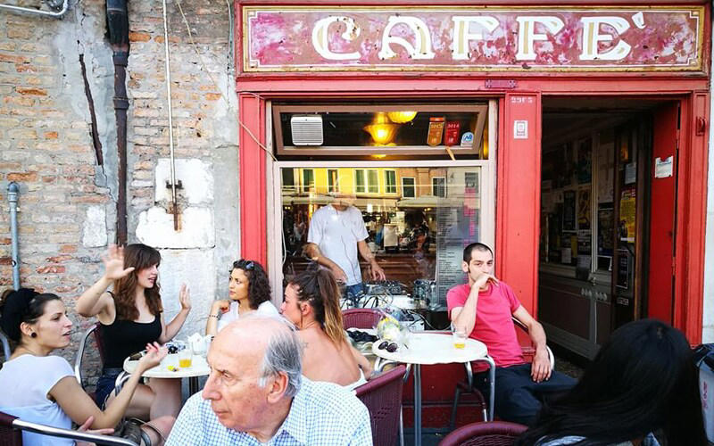 Find bars by area, San Marco, Caffè Florian, Rosa Salva, Marchini Time, Castello, Da Bonifacio, El Refolo, Vincent Bar, Cannaregio, El Sbarlefo, Torrefazione Cannaregio, Bar Puppa, San Polo & Santa Croce, Al Prosecco, Osteria Bancogiro, Caffè del Doge, All'Arco, Al Mercà, Bacareto Da Lele, Il Mercante, Giudecca & islands, Skyline Rooftop Bar, Dorsoduro, Adriatico Mar , Caffè Rosso, Cantinone - Già Schiavi, Osteria ai Pugni, Osteria al Squero, How we choose, About our expert