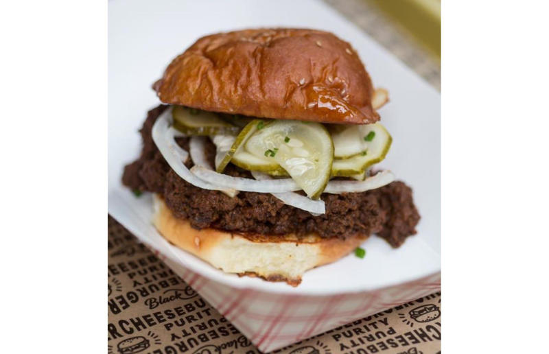Maine: hamburger, Black Cow, Portland 54. Tennessee: Dyer's Single, Dyer's Burgers, Memphis, 53. Alabama: hamburger, Dub's Burgers, Athens, 52. Connecticut: The Original Burger, Louis' Lunch, New Haven, 51. California: Steakburger, The Apple Pan, Los Angeles, 50. Iowa: hamburger, B-Bops, various locations, 49. Maine: hamburger, Black Cow, Portland, 48. New Jersey: hamburger, White Manna, Hackensack, 47. New Hampshire: hamburger, Gilley’s Diner, Portsmouth, 46. Massachusetts: Hamburg, White Hut, West Springfield, 45. California: hamburger, In-N-Out Burger, various locations, 44. District of Columbia: Farmhouse Burger, Good Stuff Eatery, Georgetown, 43. Mississippi: Slugburger, Latham's Hamburger Inn, New Albany, 42. Utah: Big Ben, Burger Bar, Roy, 41. Wisconsin: hamburger, Sobelman's Pub & Grill, Milwaukee, 40. Wyoming: The Liberty Burger, Liberty Burger, Jackson, 39. Illinois: House-blend prime beef burger, Butcher & The Burger, Chicago, 38. Arizona: The Standard at The Stand Arcadia Burger Shoppe, Phoenix, 37. Colorado: Cricket Burger, The Cherry Cricket, Denver, 36. New York: Luger burger, Peter Luger Steakhouse, New York City, 35. Delaware: FTC, Farmer & the Cow, Wilmington, 34. Minnesota: Jucy Lucy, Matt’s Bar, Minneapolis, 33. Pennsylvania: hamburger, M2O Burgers & Salads, Philadelphia, 32. South Carolina: Classic, Big Gun Burger Shop, Charleston, 31. Idaho: The Classic, Holy Cow!, Nampa, 30. Kansas: House Burger, Dempsey's Burger Pub, Wichita, 29. Missouri: hamburger, Town Topic, Kansas City, 28. Nebraska: The Original, Cheeseburgers, Omaha, 27. New Mexico: Rustic, Rustic On The Green, Albuquerque, 26. Indiana: Smash burger, Workingman’s Friend, Indianapolis, 25. Vermont: Worthy Burger, Worthy Burger, South Royalton and Woodstock, 24. Arkansas: traditional hamburger, Hugo's, Fayetteville, 23. Texas: Tookie's Burger, Tookie's Hamburgers & More, Kemah, 22. Nevada: Plain Jane, Beefy's, Reno, 21. Georgia: Green Truck Classic, Green Truck Pub, Savannah, 20. New York: hamburger, All-American Hamburger Drive-In, Massapequa, 19. North Dakota: Carport, Sickies Garage Burgers & Brews, various locations, 18. Michigan: sliders, Motz’s Burgers, Detroit, 17. Michigan: Ground Round, Miller’s Bar, Dearborn, 16. Florida: hamburger, Mac's Drive-Thru, Gainesville, 15. West Virginia: Oscar, Oscar’s Breakfast, Burgers & Brews, Barboursville, 14. North Carolina: hamburger, Brooks’ Sandwich House, Charlotte, 13. Kentucky: The Purist, Bard's Burgers & Chili, Covington, 12. Maryland: Hamburger, Burger Bros., Towson, 11. Oklahoma: single onion burger, Tucker's Onion Burgers, various locations, 10. Rhode Island: Stanley Burger, Stanley’s Famous Hamburgers, Central Falls, 9. Virginia: Beauvine, Beauvine Burger Concept, Richmond, 8. Oregon: The Original 100, Hwy 101 Burger, Lincoln City, 7. Ohio: hamburger, Kewpee Hamburgers, Lima, 6. Hawaii: hamburger, Kua Aina Sandwich Shop, Haleiwa, 5. Alaska: The Burger Stop, Tommy's Burger Stop, Anchorage, 4. Montana: Hamburger, The Burger Drive, Billings, 3. Washington: Seattle Classic, Von's 1000 Spirits, Seattle, 2. Louisiana: Butcher Burger, Cochon Butcher, New Orleans