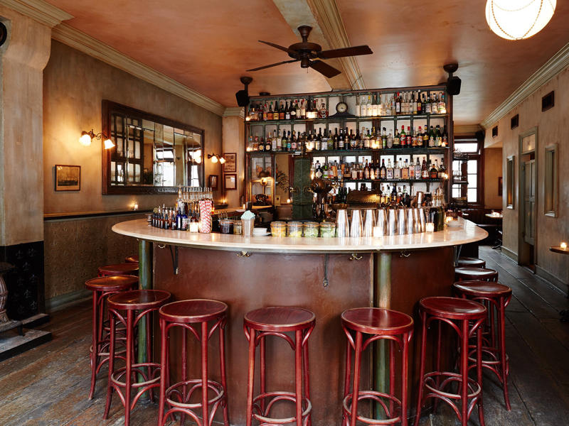 Overstory, Sip &amp; Guzzle, Bemelmans Bar, Martiny's, Musette Wine Bar, Double Chicken Please, The Long Island Bar, Bar Goto, The Dead Rabbit, Death &amp; Co., Maison Premiere, Jimmy's Corner, Harlem Hops, Threes Brewing, Sunken Harbor Club, TALEA Beer Co., Superbueno, Midnight Blue