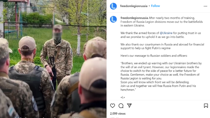 自国民から批判を受けるプーチン政権, ロシア人とベラルーシ人が結成, 侵攻開始直後の2022年3月に結成, 赤色の部分を抜いたロシア国旗, 2022年3月に訓練開始, ドンバス地方の最前線, ガスプロムバンク元副総裁が加入, 自由ロシア軍団の目標, ウクライナ大統領府顧問、オレクシイ・アレストビッチ, 規模を拡大する自由ロシア軍団, 「参加希望者は多い」, ベラルーシやロシアからやって来たメンバー, 加入前の厳格な審査, プーチン政権の悩みの種？, ロシア兵を捕虜に, ロシアのために、自由のために, ロシア当局の恐れ, 離反者は懲役20年, ロシア当局の自由ロシア軍団対策, ロシア当局の懸念, 自由ロシア軍の幹部が来日、インタビューに答える, 攻撃に加わり成果を上げる
