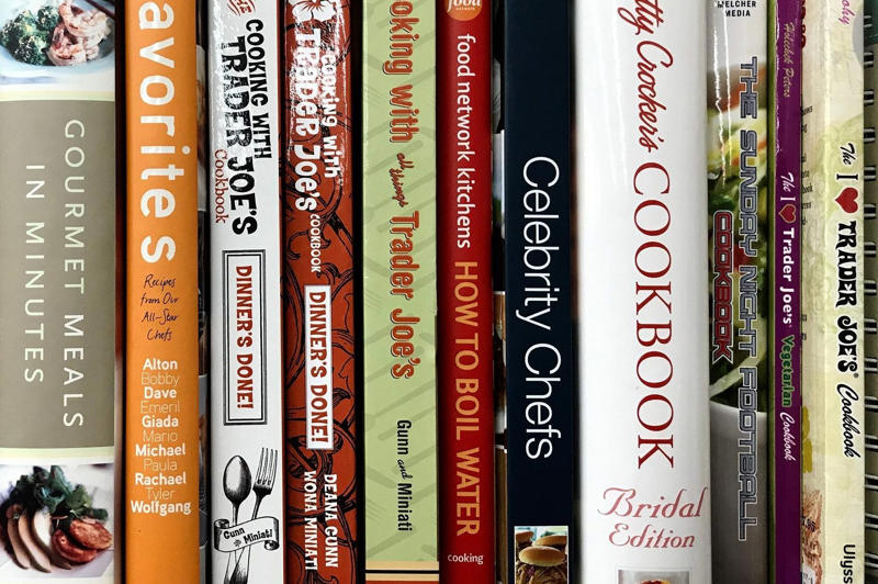 Unused cookbooks Owner's manuals, Odds and ends, Freebies, Donation bags, Hobby materials, Unmatched things, Improve-me items, Unused cookbooks, Impulse purchases, Florist vases, Refrigerator magnets