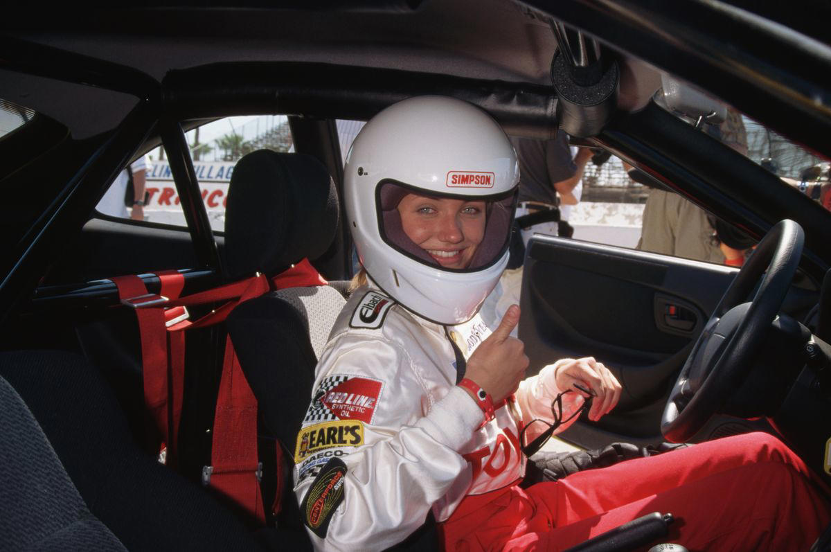 5) 1995 Toyota Grand Prix Celebrity Race 1) Snapped in New York City, 2) With Jim Carrey at Cannes, 3) The Mask Los Angeles Premiere, 4) Chatting on The Tonight Show with Jay Leno, 5) 1995 Toyota Grand Prix Celebrity Race, 6) In Costume Filming She’s the One, 7) Posing Expertly for the Camera, 8) My Best Friend’s Wedding Premiere Party, 9) There’s Something About Mary Los Angeles Premiere, 10) Being John Malkovich New York City Premiere, 12) Rocking the Vanilla Sky Premiere, 13) The Sweetest Thing New York City Premiere