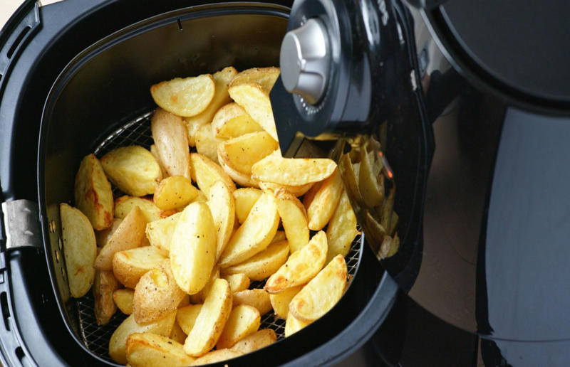 Not soaking your chips first Air fryer errors, Over-filling the basket, Forgetting to clean after each use, Not giving your air fryer enough space, Buying the wrong size, Neglecting to preheat your air fryer, Treating it like a conventional oven, Not checking food as it cooks, Skipping the oil, Using the wrong setting, Lining the whole basket, Not using a liner at all, Allowing your food to stick to the basket, Not soaking your chips first, Trying to make toast, Failing to shake the basket during cooking, Forgetting to flip food halfway through cooking, Cooking food with wet or loose batters, Cooking breaded foods incorrectly, Adding cheese to burgers too soon, Attempting to cook popcorn, Trying to bake deep or large cakes, Not using it for muffins, Trying to cook leafy greens, Over (or under) cooking meat, Only cooking fresh vegetables, Losing out on leftovers, Not using it for frozen snacks