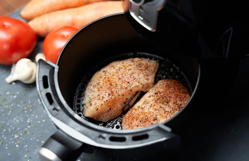 Over (or under) cooking meat Air fryer errors, Over-filling the basket, Forgetting to clean after each use, Not giving your air fryer enough space, Buying the wrong size, Neglecting to preheat your air fryer, Treating it like a conventional oven, Not checking food as it cooks, Skipping the oil, Using the wrong setting, Lining the whole basket, Not using a liner at all, Allowing your food to stick to the basket, Not soaking your chips first, Trying to make toast, Failing to shake the basket during cooking, Forgetting to flip food halfway through cooking, Cooking food with wet or loose batters, Cooking breaded foods incorrectly, Adding cheese to burgers too soon, Attempting to cook popcorn, Trying to bake deep or large cakes, Not using it for muffins, Trying to cook leafy greens, Over (or under) cooking meat, Only cooking fresh vegetables, Losing out on leftovers, Not using it for frozen snacks