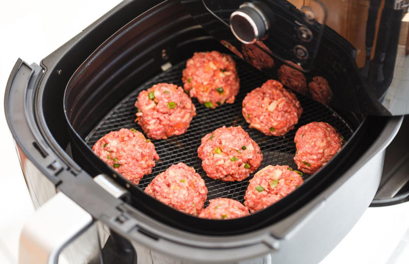 Allowing your food to stick to the basket Air fryer errors, Over-filling the basket, Forgetting to clean after each use, Not giving your air fryer enough space, Buying the wrong size, Neglecting to preheat your air fryer, Treating it like a conventional oven, Not checking food as it cooks, Skipping the oil, Using the wrong setting, Lining the whole basket, Not using a liner at all, Allowing your food to stick to the basket, Not soaking your chips first, Trying to make toast, Failing to shake the basket during cooking, Forgetting to flip food halfway through cooking, Cooking food with wet or loose batters, Cooking breaded foods incorrectly, Adding cheese to burgers too soon, Attempting to cook popcorn, Trying to bake deep or large cakes, Not using it for muffins, Trying to cook leafy greens, Over (or under) cooking meat, Only cooking fresh vegetables, Losing out on leftovers, Not using it for frozen snacks