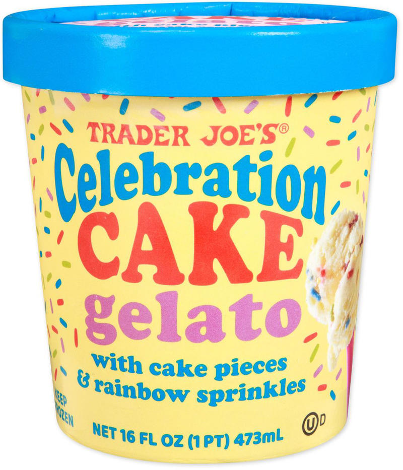 1) Dark Chocolate Peanut Butter Cups, 2) Dark Chocolate Sea Salt Caramels, 3) Butter Waffle Cookies, 4) Key Lime Pie, 5) S'mores Bars, 6) A Dozen Macarons, 7) Strawberries and Cream Gelato, 8) Tres Leches Cake, 9) Celebration Cake Gelato, 10) Vanilla Bean Joe-Joe's, 11) Coffee Bean Hold the Cone! Mini Ice Cream Cones, 12) Speculoos Cookie Butter Ice Cream, 13) Mochi Ice Cream, 14) Sea Salt Brownie Bites, 15) Pound Plus Milk Chocolate Bar with Caramel, Pretzel, Sea Salt, 16) Blondie Bar Baking Mix