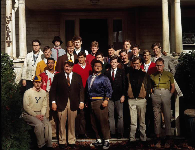 37. Animal House 60. Austin Powers: International Man of Mystery (1997), 59. Booksmart (2019), 58. Bill and Ted's Excellent Adventure (1989), 57. Planes, Trains and Automobiles (1987), 56. School of Rock, 55. The Blues Brothers, 54. Bridesmaids, 53. Talladega Nights: The Ballad of Ricky Bobby, 52. Office Space, 51. Billy Madison, 50. Tommy Boy, 49. The 40 Year Old Virgin, 48. Tootsie, 47. What We Do in the Shadows, 46. Wayne's World, 45. Deadpool, 44. Tropic Thunder, 43. Animal House, 42. The Hangover, 41. Hot Shots!, 40. Ferris Bueller's Day Off, 39. Zoolander, 38. High Fidelity, 37. Clerks, 36. Superbad, 35. Shaun of the Dead, 34. Happy Gilmore, 33. Knocked Up, 32. Meet the Parents, 31. Anchorman: The Legend of Ron Burgundy, 30. The Grand Budapest Hotel, 29. Hot Fuzz, 28. Airplane, 27. This Is Spinal Tap, 26. Borat, 25. The General, 24. There's Something About Mary, 23. The Apartment, 22. Top Secret!, 21. The Great Dictator, 20. Coming to America, 19. The Producers, 18. Manhattan, 17. Juno, 16. Young Frankenstein, 15. In Bruges, 14. Some Like It Hot, 13. Trading Places, 12. Modern Times, 11. Blazing Saddles, 10. Dumb and Dumber, 09. Midnight Run, 08. The Naked Gun, 07. Dr. Strangelove or: How I Learned to Stop Worrying and Love the Bomb, 06. Annie Hall, 05. Life of Brian, 04. Groundhog Day, 03. Ghostbusters, 02. The Big Lebowski, 01. Monty Python and the Holy Grail