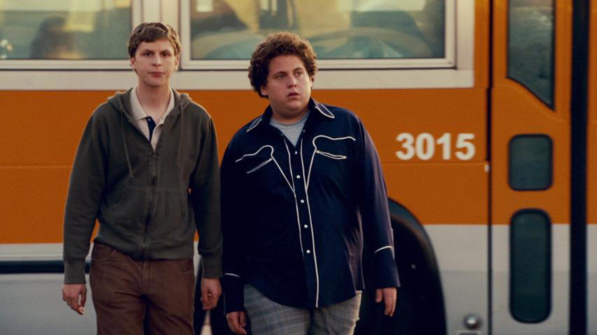30. Superbad 60. Austin Powers: International Man of Mystery (1997), 59. Booksmart (2019), 58. Bill and Ted's Excellent Adventure (1989), 57. Planes, Trains and Automobiles (1987), 56. School of Rock, 55. The Blues Brothers, 54. Bridesmaids, 53. Talladega Nights: The Ballad of Ricky Bobby, 52. Office Space, 51. Billy Madison, 50. Tommy Boy, 49. The 40 Year Old Virgin, 48. Tootsie, 47. What We Do in the Shadows, 46. Wayne's World, 45. Deadpool, 44. Tropic Thunder, 43. Animal House, 42. The Hangover, 41. Hot Shots!, 40. Ferris Bueller's Day Off, 39. Zoolander, 38. High Fidelity, 37. Clerks, 36. Superbad, 35. Shaun of the Dead, 34. Happy Gilmore, 33. Knocked Up, 32. Meet the Parents, 31. Anchorman: The Legend of Ron Burgundy, 30. The Grand Budapest Hotel, 29. Hot Fuzz, 28. Airplane, 27. This Is Spinal Tap, 26. Borat, 25. The General, 24. There's Something About Mary, 23. The Apartment, 22. Top Secret!, 21. The Great Dictator, 20. Coming to America, 19. The Producers, 18. Manhattan, 17. Juno, 16. Young Frankenstein, 15. In Bruges, 14. Some Like It Hot, 13. Trading Places, 12. Modern Times, 11. Blazing Saddles, 10. Dumb and Dumber, 09. Midnight Run, 08. The Naked Gun, 07. Dr. Strangelove or: How I Learned to Stop Worrying and Love the Bomb, 06. Annie Hall, 05. Life of Brian, 04. Groundhog Day, 03. Ghostbusters, 02. The Big Lebowski, 01. Monty Python and the Holy Grail