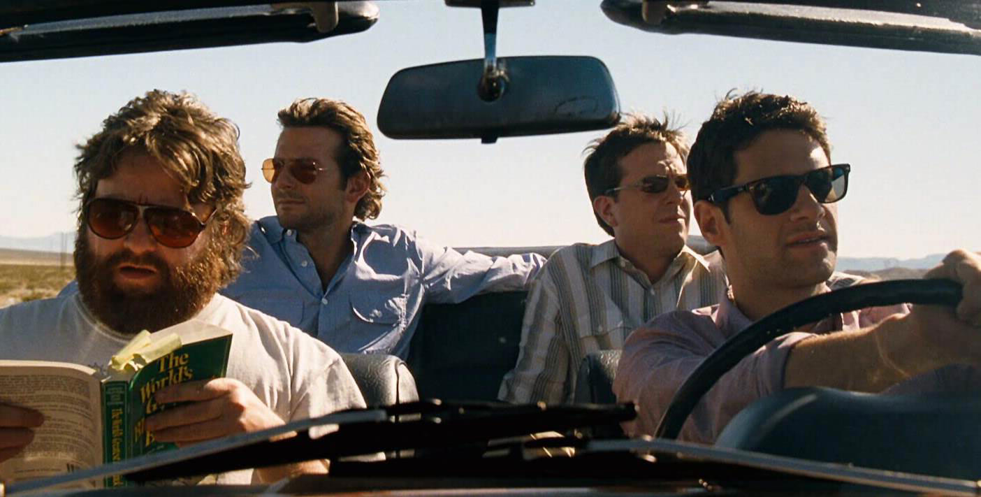 36. The Hangover 60. Austin Powers: International Man of Mystery (1997), 59. Booksmart (2019), 58. Bill and Ted's Excellent Adventure (1989), 57. Planes, Trains and Automobiles (1987), 56. School of Rock, 55. The Blues Brothers, 54. Bridesmaids, 53. Talladega Nights: The Ballad of Ricky Bobby, 52. Office Space, 51. Billy Madison, 50. Tommy Boy, 49. The 40 Year Old Virgin, 48. Tootsie, 47. What We Do in the Shadows, 46. Wayne's World, 45. Deadpool, 44. Tropic Thunder, 43. Animal House, 42. The Hangover, 41. Hot Shots!, 40. Ferris Bueller's Day Off, 39. Zoolander, 38. High Fidelity, 37. Clerks, 36. Superbad, 35. Shaun of the Dead, 34. Happy Gilmore, 33. Knocked Up, 32. Meet the Parents, 31. Anchorman: The Legend of Ron Burgundy, 30. The Grand Budapest Hotel, 29. Hot Fuzz, 28. Airplane, 27. This Is Spinal Tap, 26. Borat, 25. The General, 24. There's Something About Mary, 23. The Apartment, 22. Top Secret!, 21. The Great Dictator, 20. Coming to America, 19. The Producers, 18. Manhattan, 17. Juno, 16. Young Frankenstein, 15. In Bruges, 14. Some Like It Hot, 13. Trading Places, 12. Modern Times, 11. Blazing Saddles, 10. Dumb and Dumber, 09. Midnight Run, 08. The Naked Gun, 07. Dr. Strangelove or: How I Learned to Stop Worrying and Love the Bomb, 06. Annie Hall, 05. Life of Brian, 04. Groundhog Day, 03. Ghostbusters, 02. The Big Lebowski, 01. Monty Python and the Holy Grail