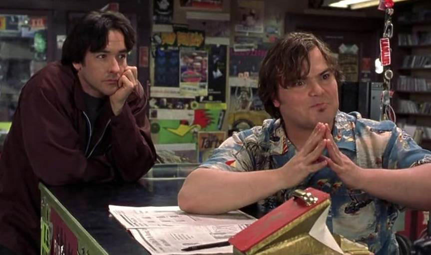32. High Fidelity 60. Austin Powers: International Man of Mystery (1997), 59. Booksmart (2019), 58. Bill and Ted's Excellent Adventure (1989), 57. Planes, Trains and Automobiles (1987), 56. School of Rock, 55. The Blues Brothers, 54. Bridesmaids, 53. Talladega Nights: The Ballad of Ricky Bobby, 52. Office Space, 51. Billy Madison, 50. Tommy Boy, 49. The 40 Year Old Virgin, 48. Tootsie, 47. What We Do in the Shadows, 46. Wayne's World, 45. Deadpool, 44. Tropic Thunder, 43. Animal House, 42. The Hangover, 41. Hot Shots!, 40. Ferris Bueller's Day Off, 39. Zoolander, 38. High Fidelity, 37. Clerks, 36. Superbad, 35. Shaun of the Dead, 34. Happy Gilmore, 33. Knocked Up, 32. Meet the Parents, 31. Anchorman: The Legend of Ron Burgundy, 30. The Grand Budapest Hotel, 29. Hot Fuzz, 28. Airplane, 27. This Is Spinal Tap, 26. Borat, 25. The General, 24. There's Something About Mary, 23. The Apartment, 22. Top Secret!, 21. The Great Dictator, 20. Coming to America, 19. The Producers, 18. Manhattan, 17. Juno, 16. Young Frankenstein, 15. In Bruges, 14. Some Like It Hot, 13. Trading Places, 12. Modern Times, 11. Blazing Saddles, 10. Dumb and Dumber, 09. Midnight Run, 08. The Naked Gun, 07. Dr. Strangelove or: How I Learned to Stop Worrying and Love the Bomb, 06. Annie Hall, 05. Life of Brian, 04. Groundhog Day, 03. Ghostbusters, 02. The Big Lebowski, 01. Monty Python and the Holy Grail