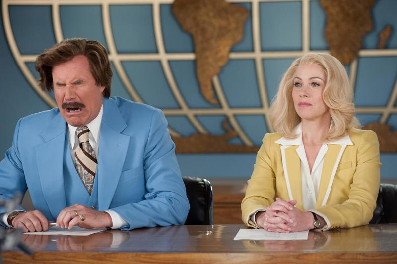 25. Anchorman: The Legend of Ron Burgundy 60. Austin Powers: International Man of Mystery (1997), 59. Booksmart (2019), 58. Bill and Ted's Excellent Adventure (1989), 57. Planes, Trains and Automobiles (1987), 56. School of Rock, 55. The Blues Brothers, 54. Bridesmaids, 53. Talladega Nights: The Ballad of Ricky Bobby, 52. Office Space, 51. Billy Madison, 50. Tommy Boy, 49. The 40 Year Old Virgin, 48. Tootsie, 47. What We Do in the Shadows, 46. Wayne's World, 45. Deadpool, 44. Tropic Thunder, 43. Animal House, 42. The Hangover, 41. Hot Shots!, 40. Ferris Bueller's Day Off, 39. Zoolander, 38. High Fidelity, 37. Clerks, 36. Superbad, 35. Shaun of the Dead, 34. Happy Gilmore, 33. Knocked Up, 32. Meet the Parents, 31. Anchorman: The Legend of Ron Burgundy, 30. The Grand Budapest Hotel, 29. Hot Fuzz, 28. Airplane, 27. This Is Spinal Tap, 26. Borat, 25. The General, 24. There's Something About Mary, 23. The Apartment, 22. Top Secret!, 21. The Great Dictator, 20. Coming to America, 19. The Producers, 18. Manhattan, 17. Juno, 16. Young Frankenstein, 15. In Bruges, 14. Some Like It Hot, 13. Trading Places, 12. Modern Times, 11. Blazing Saddles, 10. Dumb and Dumber, 09. Midnight Run, 08. The Naked Gun, 07. Dr. Strangelove or: How I Learned to Stop Worrying and Love the Bomb, 06. Annie Hall, 05. Life of Brian, 04. Groundhog Day, 03. Ghostbusters, 02. The Big Lebowski, 01. Monty Python and the Holy Grail