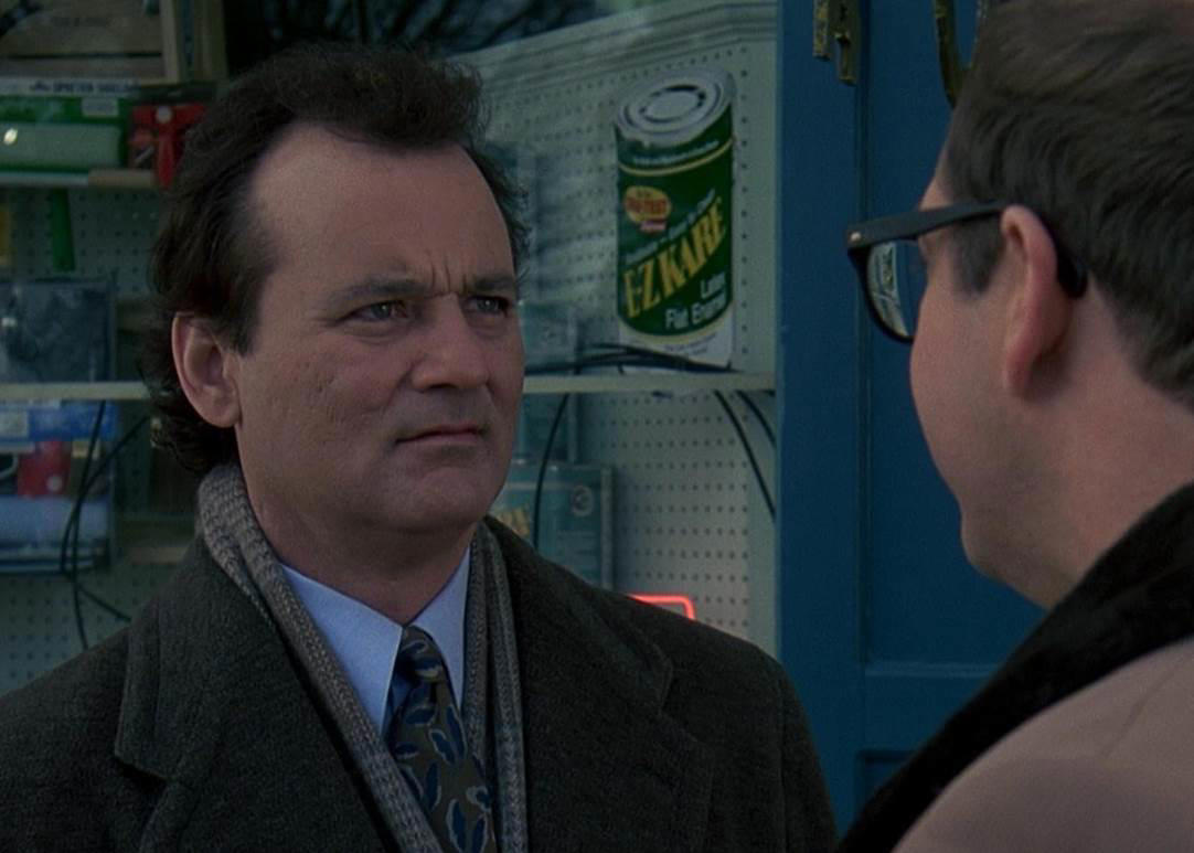 04. Groundhog Day 60. Austin Powers: International Man of Mystery (1997), 59. Booksmart (2019), 58. Bill and Ted's Excellent Adventure (1989), 57. Planes, Trains and Automobiles (1987), 56. School of Rock, 55. The Blues Brothers, 54. Bridesmaids, 53. Talladega Nights: The Ballad of Ricky Bobby, 52. Office Space, 51. Billy Madison, 50. Tommy Boy, 49. The 40 Year Old Virgin, 48. Tootsie, 47. What We Do in the Shadows, 46. Wayne's World, 45. Deadpool, 44. Tropic Thunder, 43. Animal House, 42. The Hangover, 41. Hot Shots!, 40. Ferris Bueller's Day Off, 39. Zoolander, 38. High Fidelity, 37. Clerks, 36. Superbad, 35. Shaun of the Dead, 34. Happy Gilmore, 33. Knocked Up, 32. Meet the Parents, 31. Anchorman: The Legend of Ron Burgundy, 30. The Grand Budapest Hotel, 29. Hot Fuzz, 28. Airplane, 27. This Is Spinal Tap, 26. Borat, 25. The General, 24. There's Something About Mary, 23. The Apartment, 22. Top Secret!, 21. The Great Dictator, 20. Coming to America, 19. The Producers, 18. Manhattan, 17. Juno, 16. Young Frankenstein, 15. In Bruges, 14. Some Like It Hot, 13. Trading Places, 12. Modern Times, 11. Blazing Saddles, 10. Dumb and Dumber, 09. Midnight Run, 08. The Naked Gun, 07. Dr. Strangelove or: How I Learned to Stop Worrying and Love the Bomb, 06. Annie Hall, 05. Life of Brian, 04. Groundhog Day, 03. Ghostbusters, 02. The Big Lebowski, 01. Monty Python and the Holy Grail