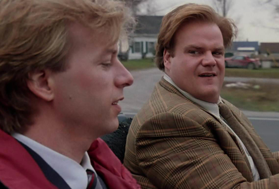 43. Tommy Boy 60. Austin Powers: International Man of Mystery (1997), 59. Booksmart (2019), 58. Bill and Ted's Excellent Adventure (1989), 57. Planes, Trains and Automobiles (1987), 56. School of Rock, 55. The Blues Brothers, 54. Bridesmaids, 53. Talladega Nights: The Ballad of Ricky Bobby, 52. Office Space, 51. Billy Madison, 50. Tommy Boy, 49. The 40 Year Old Virgin, 48. Tootsie, 47. What We Do in the Shadows, 46. Wayne's World, 45. Deadpool, 44. Tropic Thunder, 43. Animal House, 42. The Hangover, 41. Hot Shots!, 40. Ferris Bueller's Day Off, 39. Zoolander, 38. High Fidelity, 37. Clerks, 36. Superbad, 35. Shaun of the Dead, 34. Happy Gilmore, 33. Knocked Up, 32. Meet the Parents, 31. Anchorman: The Legend of Ron Burgundy, 30. The Grand Budapest Hotel, 29. Hot Fuzz, 28. Airplane, 27. This Is Spinal Tap, 26. Borat, 25. The General, 24. There's Something About Mary, 23. The Apartment, 22. Top Secret!, 21. The Great Dictator, 20. Coming to America, 19. The Producers, 18. Manhattan, 17. Juno, 16. Young Frankenstein, 15. In Bruges, 14. Some Like It Hot, 13. Trading Places, 12. Modern Times, 11. Blazing Saddles, 10. Dumb and Dumber, 09. Midnight Run, 08. The Naked Gun, 07. Dr. Strangelove or: How I Learned to Stop Worrying and Love the Bomb, 06. Annie Hall, 05. Life of Brian, 04. Groundhog Day, 03. Ghostbusters, 02. The Big Lebowski, 01. Monty Python and the Holy Grail