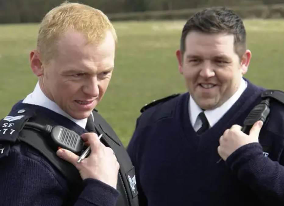 23. Hot Fuzz 60. Austin Powers: International Man of Mystery (1997), 59. Booksmart (2019), 58. Bill and Ted's Excellent Adventure (1989), 57. Planes, Trains and Automobiles (1987), 56. School of Rock, 55. The Blues Brothers, 54. Bridesmaids, 53. Talladega Nights: The Ballad of Ricky Bobby, 52. Office Space, 51. Billy Madison, 50. Tommy Boy, 49. The 40 Year Old Virgin, 48. Tootsie, 47. What We Do in the Shadows, 46. Wayne's World, 45. Deadpool, 44. Tropic Thunder, 43. Animal House, 42. The Hangover, 41. Hot Shots!, 40. Ferris Bueller's Day Off, 39. Zoolander, 38. High Fidelity, 37. Clerks, 36. Superbad, 35. Shaun of the Dead, 34. Happy Gilmore, 33. Knocked Up, 32. Meet the Parents, 31. Anchorman: The Legend of Ron Burgundy, 30. The Grand Budapest Hotel, 29. Hot Fuzz, 28. Airplane, 27. This Is Spinal Tap, 26. Borat, 25. The General, 24. There's Something About Mary, 23. The Apartment, 22. Top Secret!, 21. The Great Dictator, 20. Coming to America, 19. The Producers, 18. Manhattan, 17. Juno, 16. Young Frankenstein, 15. In Bruges, 14. Some Like It Hot, 13. Trading Places, 12. Modern Times, 11. Blazing Saddles, 10. Dumb and Dumber, 09. Midnight Run, 08. The Naked Gun, 07. Dr. Strangelove or: How I Learned to Stop Worrying and Love the Bomb, 06. Annie Hall, 05. Life of Brian, 04. Groundhog Day, 03. Ghostbusters, 02. The Big Lebowski, 01. Monty Python and the Holy Grail