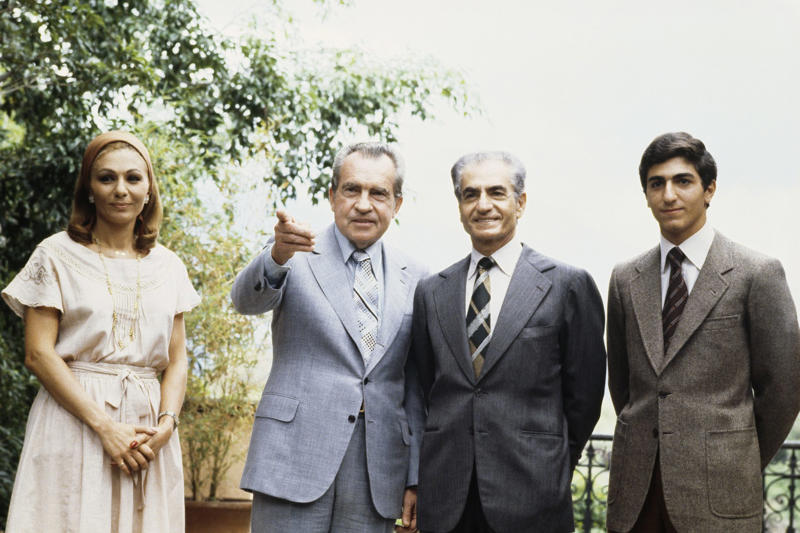 US President Nixon with the Shah and the Empress Is Iran a paper tiger?, The prince's speech, 'Put an end to this nightmare', 'Like a frightened rat', 'Inevitable' fall?, A path for democracy?, 'Above all politics', A unifying figure?, The last Shah, A CIA puppet?