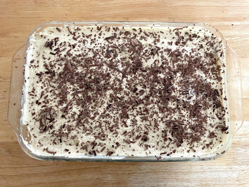 In sixth place is Garten's tiramisu. In eighth place is Ina Garten's tiramisu., Garten's tiramisu features Italian ladyfingers, mascarpone cheese, and dark rum., Garten's apple spice cake features Granny Smith apples, rum, raisins, and pecans., In sixth place is Garten's chocolate cake with mocha frosting., Garten's cake features Kahlúa, instant espresso powder, and bittersweet chocolate., Garten's blueberry-ricotta breakfast cake features ricotta, lemon, and sour cream., There's a ton of chocolate in Garten's outrageous brownies., Rounding out the top three are Garten's chocolate chunk blondies., Beatty's Chocolate Cake features freshly brewed coffee, cocoa powder, and semisweet chocolate.
