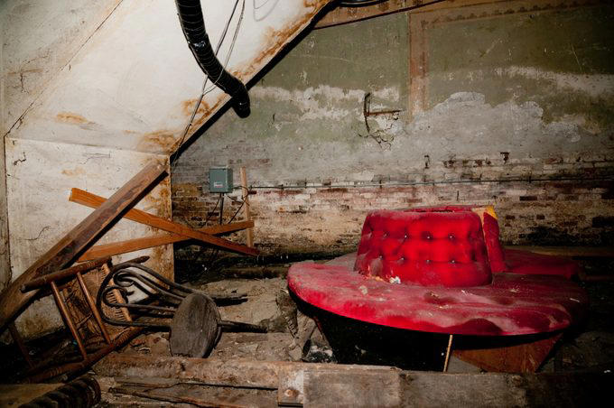 Abandoned places that will give you the chills, Old City Hall Station, 1984 Olympic venues, Ta Prohm Temple, The Pines, Michigan Central Station, Bombay Beach, Hashima Island, Old Cahawba, Castle Frankenstein, Iron Goat Trail, SS Ayrfield, Bedrock City, Gwynned slate quarries, The Astrodome, Seattle Underground, Tillamook Lighthouse, 29 Buffalo Central Terminal, Rhyolite, Presidio Modelo, Cementerio de Trenes, Kolmanskop, Old stairway at Bankhead, Gereja Ayam, St. Kilda, Canfranc railway station, Poveglia, Cape Romano dome house