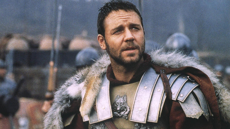 Gladiator - 2000 Hollywood history, Gone with the Wind (1939), Gone with the Wind, The Wizard of Oz (1939), Casablanca (1940), The Great Dictator (1940), Citizen Kane (1941), Some Like It Hot (1959), Psycho (1960), Bonnie & Clyde (1967), Love Story (1970), Dirty Harry (1971), The Godfather (1972), The Godfather Part II (1974), Jaws (1975), Taxi Driver (1976), Star Wars (1977), Apocalypse Now (1979), The Shining (1980), Blade Runner (1982), E.T. the Extra-Terrestrial (1982), The Karate Kid (1984), The Terminator (1984), Back to the Future (1985), Dirty Dancing (1986), The Princess Bride (1987), Back to the Future Part II (1989), When Harry Met Sally (1989), The Silence of the Lambs (1991), Terminator 2 (1991), Forrest Gump (1994), The Lion King (1994), Braveheart (1995), Casino (1995), Toy Story (1995), Apolo 13 (1995), GoldenEye (1995), Titanic (1997), American History X (1998), The Truman Show (1998), The Sixth Sense (1999), Matrix (1999), Memento (2000), Gladiator (2000), The Lord of the Rings: Fellowship of the Ring (2001), The Lord of the Rings: The Two Towers (2002), Batman Begins (2005)