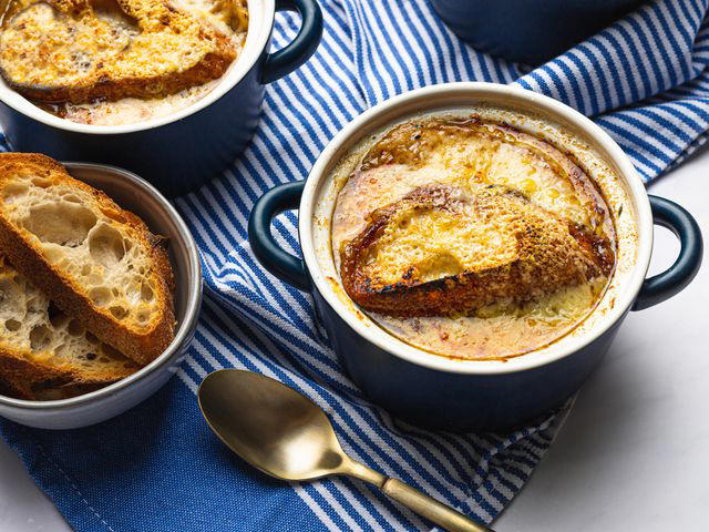 Soupe au Pistou, 15-Minute Creamy Tomato Soup, Pollo Guisado, Chicken and Dumplings, French Onion Soup, Zuppa Toscana, Quick and Easy Creamy Mushroom Soup, Loaded Baked Potato Soup, Beef Barley Soup, Aquacotta Maremmana (One-Pot Tuscan Vegetable Soup)