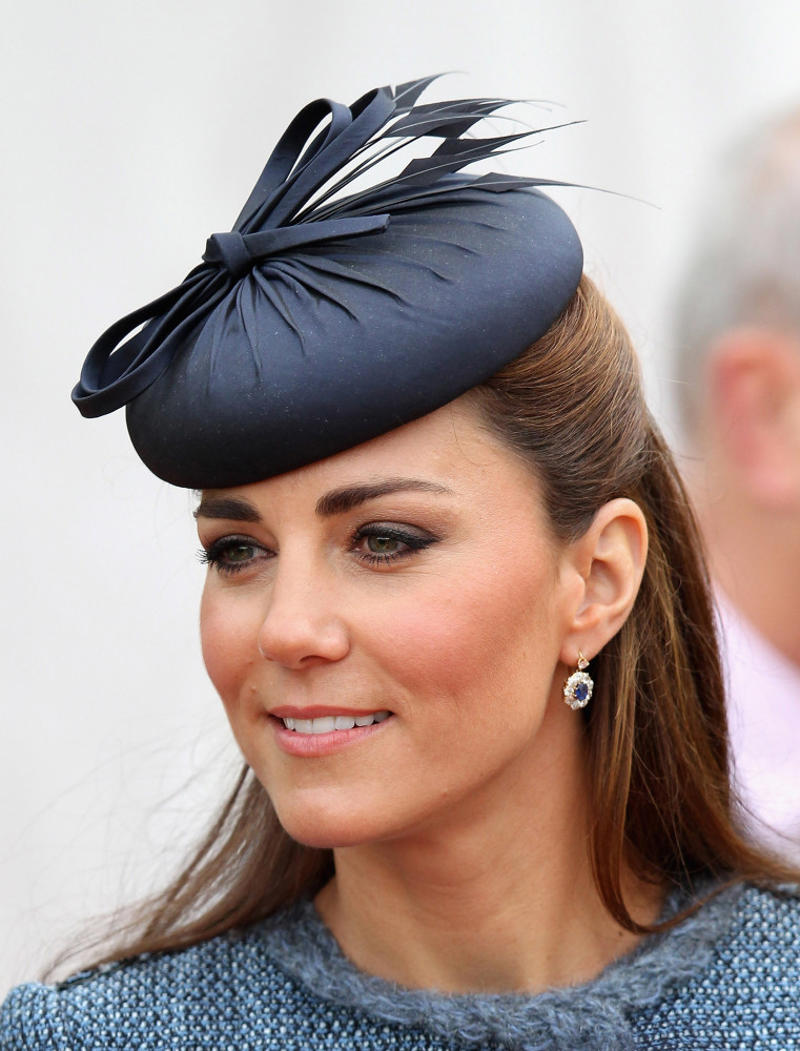 Classic up-do, Natural beauty, Long locks, Side-swept fringe, Short chop, Sleek tuck, Braided hair band, Big hair day, Country chic, Classic Kate, Breezy waves, Loose up-do, Tighter curls, Polished down, Smooth ponytail, Half up-do, Twisted up-do, Navy fascinator, Sleek and straight, Polished side bun, Pastel cocktail, Navy cocktail, Delicate in lace, Howdy Kate, Bold in black, Bobble hat