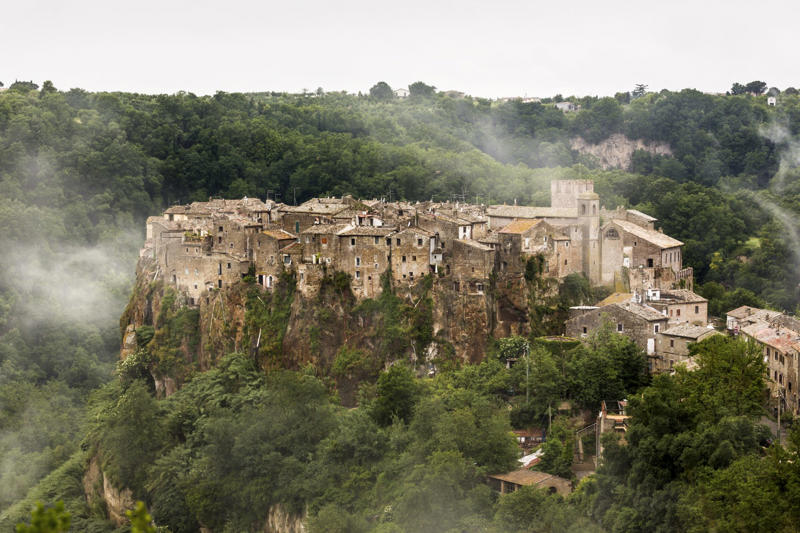 Rome and the wonders near the Eternal City, Ostia Antica, Civita di Bagnoregio, Lake Bolsena, Lake Nemi, Anguillara Sabazia, Lake Bracciano, Isola Liri, Sacred village of Bomarzo, Garden of Ninfa, Saturnia's thermal baths, Lake Canterno, Castel Gandolfo and Lake Albano, Sperlonga, Ovindoli, Santa Severa