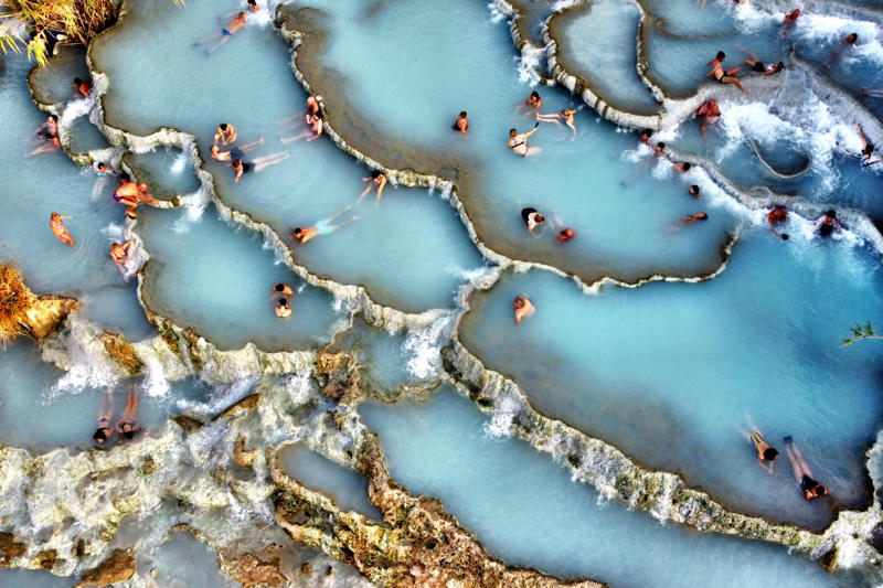 Rome and the wonders near the Eternal City, Ostia Antica, Civita di Bagnoregio, Lake Bolsena, Lake Nemi, Anguillara Sabazia, Lake Bracciano, Isola Liri, Sacred village of Bomarzo, Garden of Ninfa, Saturnia's thermal baths, Lake Canterno, Castel Gandolfo and Lake Albano, Sperlonga, Ovindoli, Santa Severa