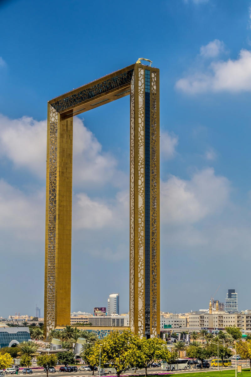 Where is this monument located?, La fourchette by Jean-Pierre Zaugg in Vevey (Switzerland), Mada'in Saleh (Saudi Arabia), Statue in honor of Genghis Khan (Mongolia), The Gateway Arch in Missouri (United States), Cadillac Ranch in Texas (United States), The Parliament Palace in Bucharest (Romania), The Berliner Fernsehturm in Berlin (Germany), Cologne Cathedral (Germany), The El Djem amphitheater (Tunisia), Manneken Pis (Brussels), Sanctuary of Las Lajas (Colombia), 'The Bean' in Chicago (United States), The Independence Monument in Mexico City (Mexico), The rock churches of Lalibela (Ethiopia), Turda Salt Mine (Romania), The Santa Creu i Sant Pau hospital in Barcelona (Spain), The Acropolis of Athens (Greece), The Temples of Bagan (Myanmar), The 'Dubai Frame' (Arab Emirates), The New Europe Bridge (Vidin, Bulgaria and Calafat, Romania), The Temple of Heaven in Beijing (China), Brasilia Cathedral (Brazil), The Obelisk of Buenos Aires (Argentina), Hallgrimskirkja in Reykjavik (Iceland), The Da Pena National Palace in Sintra (Portugal), The Sibelius Monument in Helsinki (Finland), Neuschwanstein Castle in Bavaria (Germany), The Trevi Fountain in Rome (Italy), 'Hand of the Desert' in Atacama (Chile)