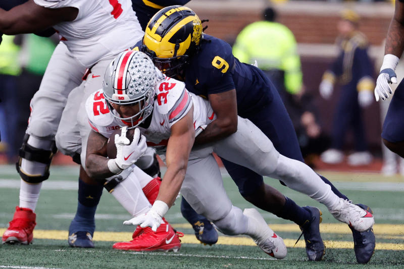 S Rod Moore (92 overall), DE Derrick Moore (91 overall), G Giovanni El-Hadi (91 overall), DT Rayshaun Benny (91 overall), What is Bryce Underwood's overall rating in EA Sports College Football 26?