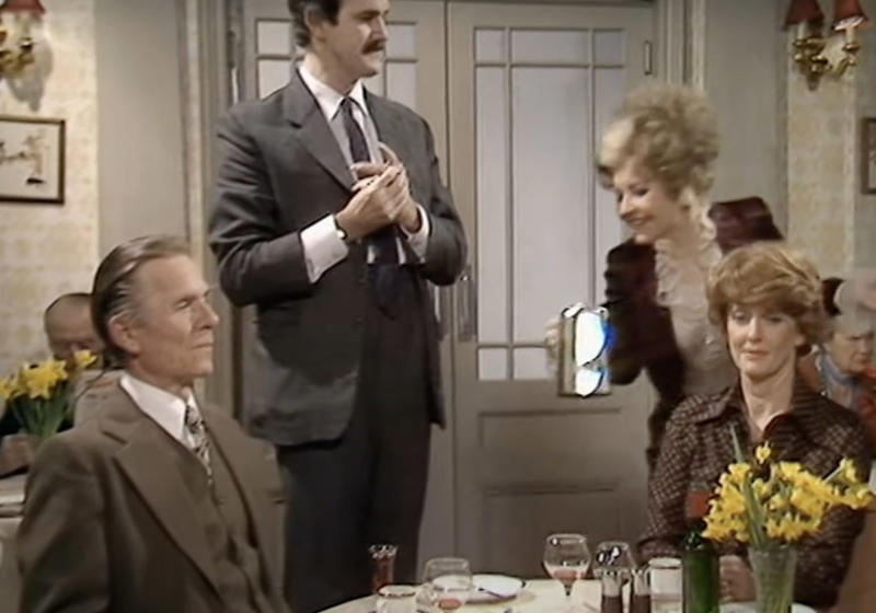 A sequel to 'Fawlty Towers'..., With the original 'Fawlty Towers' cast?, 12 episodes that made history, Go back in time with us!, When Andrew Sachs caught fire, Struck with a pan, 'Racist stereotype', Not racist?, Based on real life, Weird incidents, First major project, The Germans, Racist comments, 'Don't mention the war', A flop? A cult classic!, They stopped at its peak, Reunion on stage