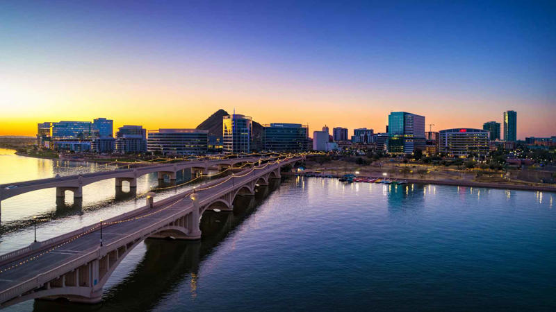 Tempe, Arizona 48. Massachusetts, 47. Washington, 45. Utah, 44. New Jersey, 43. Oregon, 41. Montana, 40. Rhode Island, 39. Idaho, 37. Arizona, 36. New York, 35. Maryland, 33. Connecticut, 32. Virginia, 31. Maine, 29. Delaware, 28. Alaska, 27. Wyoming, 25. North Carolina, 24. Georgia, 23. Tennessee, 21. New Mexico, 20. South Dakota, 19. South Carolina, 17. Pennsylvania, 16. Illinois, 15. North Dakota, 13. Missouri, 12. Indiana, 11. Michigan, 9. Alabama, 8. Kansas, 5. Arkansas, 4. Kentucky, 3. Louisiana, 2. Mississippi