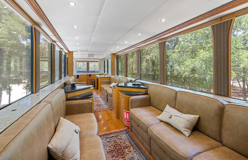 Explore these supersized mobile mansions, SLRV motorhome for a family of eight: 40 feet, eleMMent palazzo Superior: 45 feet, Vin Diesel’s monster trailer: 53 feet, Jennifer Lopez's mammoth motorhome: 53 feet, Will Smith's sprawling RV: 53 feet, SpaceCraft's custom trailer: 54 feet, SpaceCraft's super semi: 57 feet, CMC Caravan's custom mega-motorhomes: up to 61 feet