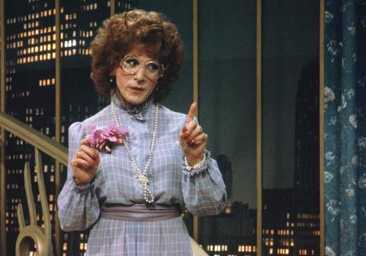 48. Tootsie 60. Austin Powers: International Man of Mystery (1997), 59. Booksmart (2019), 58. Bill and Ted's Excellent Adventure (1989), 57. Planes, Trains and Automobiles (1987), 56. School of Rock, 55. The Blues Brothers, 54. Bridesmaids, 53. Talladega Nights: The Ballad of Ricky Bobby, 52. Office Space, 51. Billy Madison, 50. Tommy Boy, 49. The 40 Year Old Virgin, 48. Tootsie, 47. What We Do in the Shadows, 46. Wayne's World, 45. Deadpool, 44. Tropic Thunder, 43. Animal House, 42. The Hangover, 41. Hot Shots!, 40. Ferris Bueller's Day Off, 39. Zoolander, 38. High Fidelity, 37. Clerks, 36. Superbad, 35. Shaun of the Dead, 34. Happy Gilmore, 33. Knocked Up, 32. Meet the Parents, 31. Anchorman: The Legend of Ron Burgundy, 30. The Grand Budapest Hotel, 29. Hot Fuzz, 28. Airplane, 27. This Is Spinal Tap, 26. Borat, 25. The General, 24. There's Something About Mary, 23. The Apartment, 22. Top Secret!, 21. The Great Dictator, 20. Coming to America, 19. The Producers, 18. Manhattan, 17. Juno, 16. Young Frankenstein, 15. In Bruges, 14. Some Like It Hot, 13. Trading Places, 12. Modern Times, 11. Blazing Saddles, 10. Dumb and Dumber, 09. Midnight Run, 08. The Naked Gun, 07. Dr. Strangelove or: How I Learned to Stop Worrying and Love the Bomb, 06. Annie Hall, 05. Life of Brian, 04. Groundhog Day, 03. Ghostbusters, 02. The Big Lebowski, 01. Monty Python and the Holy Grail