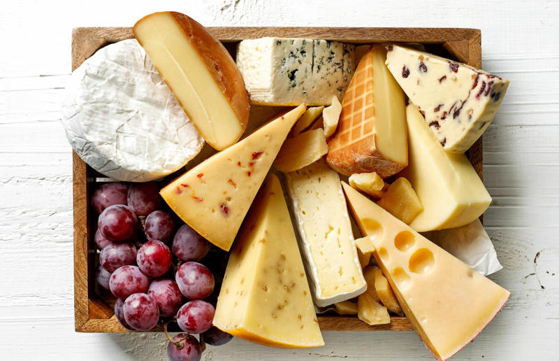 Cheese 31. Popcorn, 30. Avocados, 29. Nut butters, 28. Marmite, 27. Salad dressing, 25. Pesto, 24. Malt loaf, 23. Baked beans, 22. Honey, 21. Curry sauce, 20. Full-fat yogurt, 19. Potatoes, 18. Breakfast cereal, 17. Red meat, 16. Frozen fruits and vegetables, 15. Full-fat milk, 14. Fish fingers, 13. Fried eggs, 12. Pasta, 11. Cheese, 10. Dark chocolate, 9. Tinned fruits and vegetables, 8. Biscuits, 7. Chips, 6. Milk chocolate, 5. Coffee, 3. White bread, 2. Butter, 1. Crisps