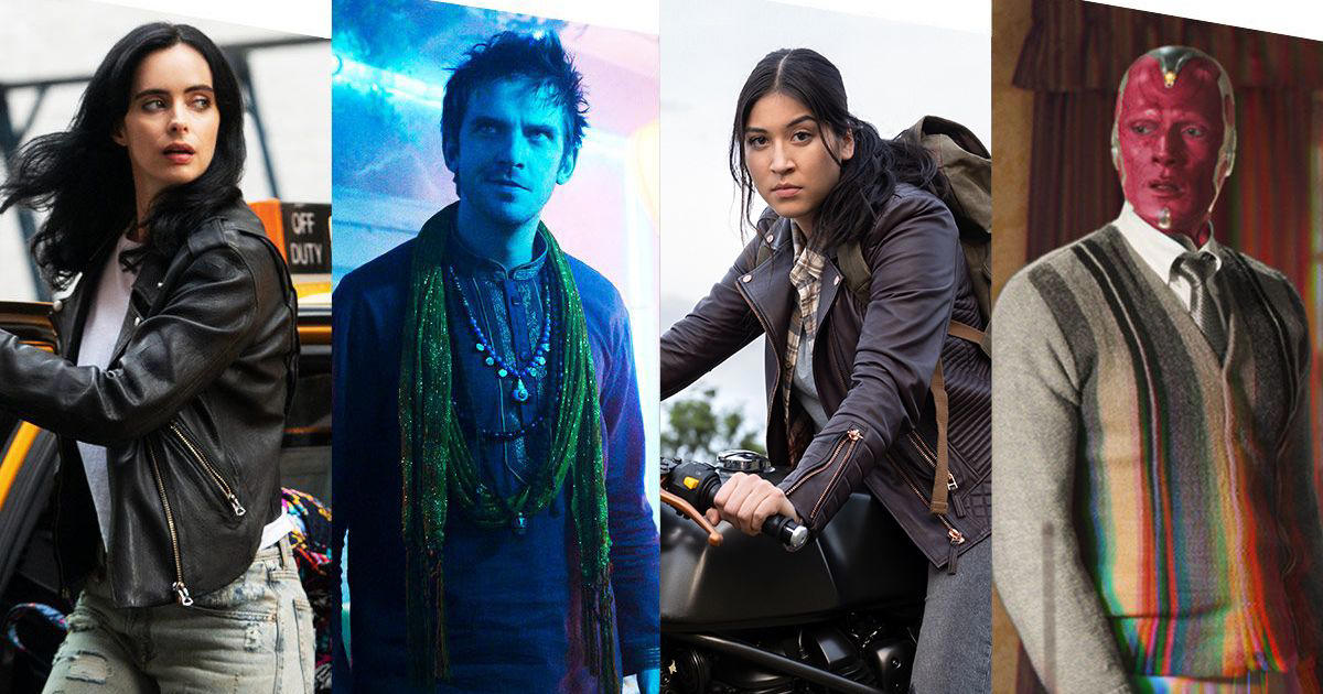 Iron Fist (2017–2018), Inhumans (2018), The Falcon and the Winter Soldier (2021), The Defenders (2017), Secret Invasion (2023), Helstrom (2020), The Punisher (2017–2019), Marvel’s Agents of SHIELD (2013–2020), Echo (2024), Ironheart (2025), Runaways (2017–2019), The Gifted (2017–2019), She-Hulk: Attorney at Law (2022), Legion (2017–2019), Luke Cage (2016–2018), Cloak &amp; Dagger (2018–2019), Hawkeye (2021), Moon Knight (2022), Agent Carter (2015–2016), Daredevil: Born Again (2025), WandaVision (2021), Ms. Marvel (2022), Loki (2021–), Daredevil (2015–2018),  Jessica Jones (2015–2019), Agatha All Along (2024)
