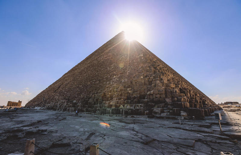 Wonder of the world, The pyramids are very, very, very old, They've witnessed most of human history, The Great Pyramid was the tallest structure in the world for 3,800 years, It's also the only wonder of the ancient world left standing, There's the Khufu Pyramid..., ...the Khafre Pyramid..., ...and the Menkaure Pyramid, We're still not totally sure how they were built, They're architecturally extremely advanced, There are many, many other tombs around the pyramids, They weren't built by slaves, The pyramids' interiors are eerie but unspectacular, The pyramids once looked very different, Why were they built?, Pyramid-building had fallen out of favour by the New Kingdom, Herodotus visited in the 450s BC, The Muslim caliphs were equally impressed, Though one tried to destroy them, Looting and grave-robbing stripped them bare, Napoleon won the so-called 'Battle of the Pyramids', Egypt gained international attention, Egyptology became a fashionable pursuit, Egyptology has attracted criticism, The pyramids were an allied barracks during the First World War, Upper-class tourism started in the 19th century, The pyramids have become a magnet for conspiracy, Air travel and mass tourism changed the game, The pyramids are now used for art and culture..., ...and sometimes for politics