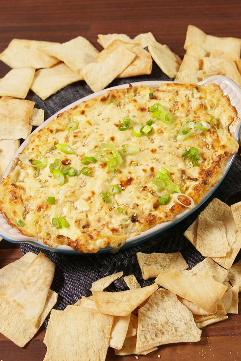 Spinach Artichoke Dip, Taco Dip, Nashville Hot Chicken Dip, Jalapeño Popper Dip, Buffalo Chicken Dip, Pull-Apart Garlic Bread Pizza Dip, Funfetti Dip, Chicken Enchilada Dip, 4-Way Dip, Super Bread Bowl Dip, Greek Feta Dip, Jalapeño Popper Dip, Hot Crab Dip, Tiramisu Dip, Cheesy Mini Meatball Skillet Dip, Caramelized Onion Dip, Corn Dip, Cheesy Sausage Dip, Hot Cocoa Dip, Crab Artichoke Dip, Cheesy Bacon Spinach Dip, Pub Cheese, Cheesy Refried Bean Dip, Crockpot Buffalo Chicken Dip, Pretzel Ring Beer Cheese Dip, Pickle Dip, Jambalaya Dip, Crab Rangoon Dip, Bacon Cheeseburger Dip