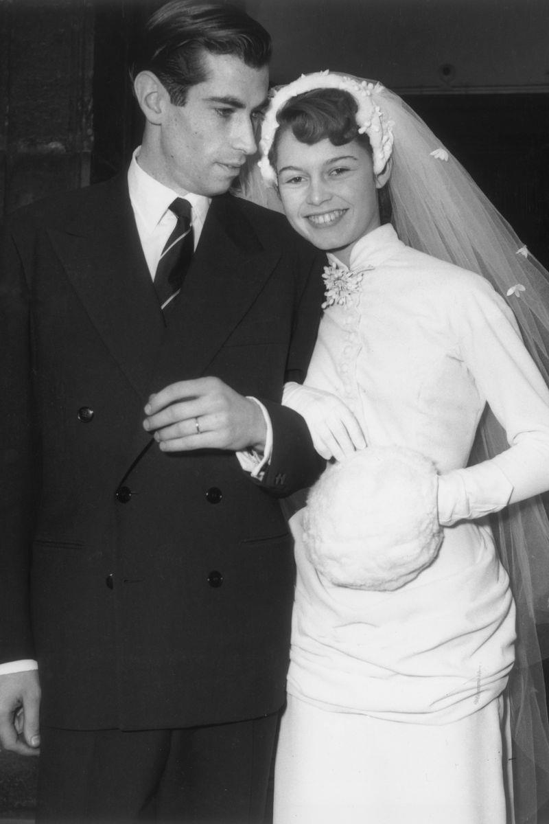1952: Roger Vadim and Brigitte Bardot 1930: Dolores del Río and Cedric Gibbons, 1934: Ginger Rogers and Lew Ayres, 1937: Ingrid Bergman and Petter Lindstrom, 1943: Jean-Pierre Aumont and Maria Montez, 1944: Bill Robinson and Elaine Plaines, 1945: Humphrey Bogart and Lauren Bacall, 1945: Shirley Temple and John Agar, 1945: Judy Garland and Vincente Minnelli, 1945: Bette Davis and William Grant Sherry, 1946: Jackie Robinson and Rachel Isum, 1947: Josephine Baker and Jo Bouillon, 1947: Carmen Miranda and David Alfred Sebastian, 1948: Nat King Cole and Maria Hawkins, 1949: Prince Aly Khan and Rita Hayworth, 1949: Lucille Ball and Desi Arnaz, 1950: Conrad Hilton and Elizabeth Taylor, 1951: Tony Curtis and Janet Leigh, 1951: Shah Mohammad Reza Pahlavi and Queen Soraya, 1952: Roger Vadim and Brigitte Bardot, 1952: Elizabeth Taylor and Michael Wilding, 1953: JFK and Jacqueline Kennedy, 1954: Audrey Hepburn and Mel Ferrer, 1954: Joe DiMaggio and Marilyn Monroe, 1955: Joan Crawford and Alfred Steele, 1955: Debbie Reynolds and Eddie Fisher, 1955: Rock Hudson and Phyllis Gates, 1956: Arthur Miller and Marilyn Monroe, 1956: Prince Rainier of Monaco and Grace Kelly, 1957: Sophia Loren and Carlo Ponti, 1957: Robert Wagner and Natalie Wood, 1958: Jayne Mansfield and Mickey Hargitay, 1959: Julie Andrews and Tony Walton, 1959: Dorothy Dandridge and Jack Denison, 1959: Jacques Charrier and Brigitte Bardot, 1960: Eartha Kitt and William McDonald, 1960: Princess Margaret and Antony Armstrong-Jones, 1961: Ginger Rogers and William Marshall, 1961: Lucille Ball and Gary Morton, 1962: Nancy Kwan and Peter Pock, 1964: Elizabeth Taylor and Richard Burton, 1965: Judy Garland and Mark Herron, 1966: Frank Sinatra and Mia Farrow, 1967: Jane Fonda and Roger Vadim, 1967: Elvis Presley and Priscilla Presley, 1968: Sharon Tate and Roman Polanski, 1969: Audrey Hepburn and Andrea Dotti, 1971: Bianca Jagger and Mick Jagger, 1978: Aretha Franklin and Glynn Turman, 1981: Princess Diana and Prince Charles, 1987: Diahann Carroll and Vic Damone